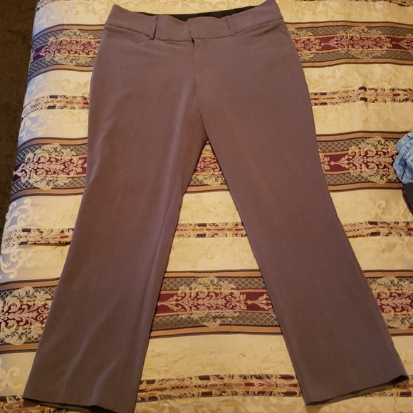 Women's Gray/Brown Dress Slacks - Picture 1 of 3